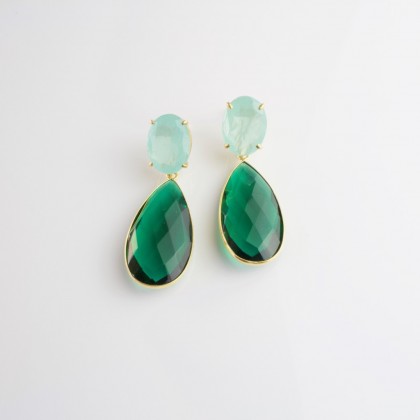 Pendientes Green Emerald