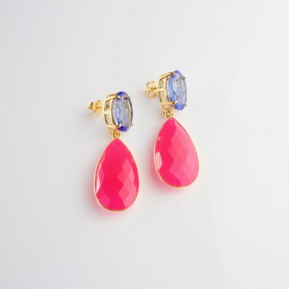 Pendientes Fucsia Passion