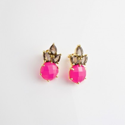 Pendientes Pink Lotus